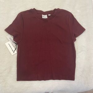 Aritzia TNA Homestretch Crew Waist T-Shirt